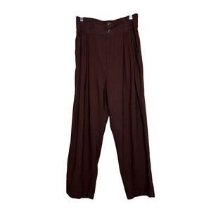 Urban Outfitters womens size M pants brown high-waist cropped